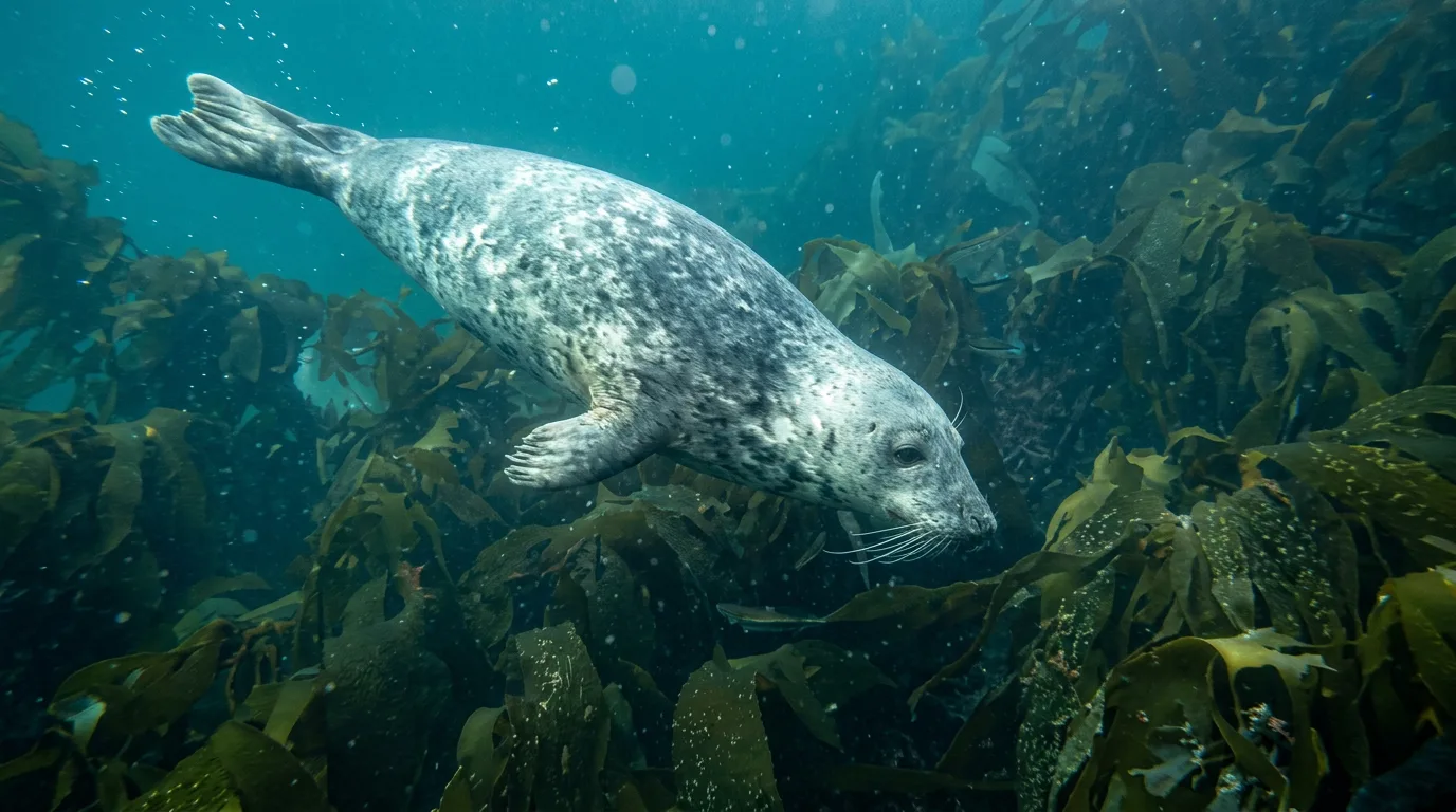 Grey seal in Orkney waters